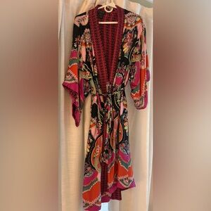 Rachel Zoe Multicolor Patterned Robe